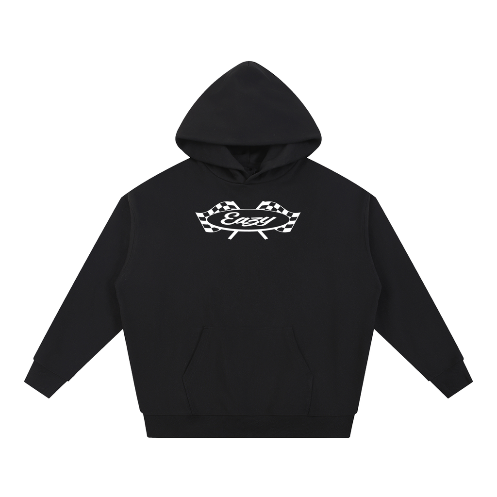 Eazy Checkered Hoodie - Black