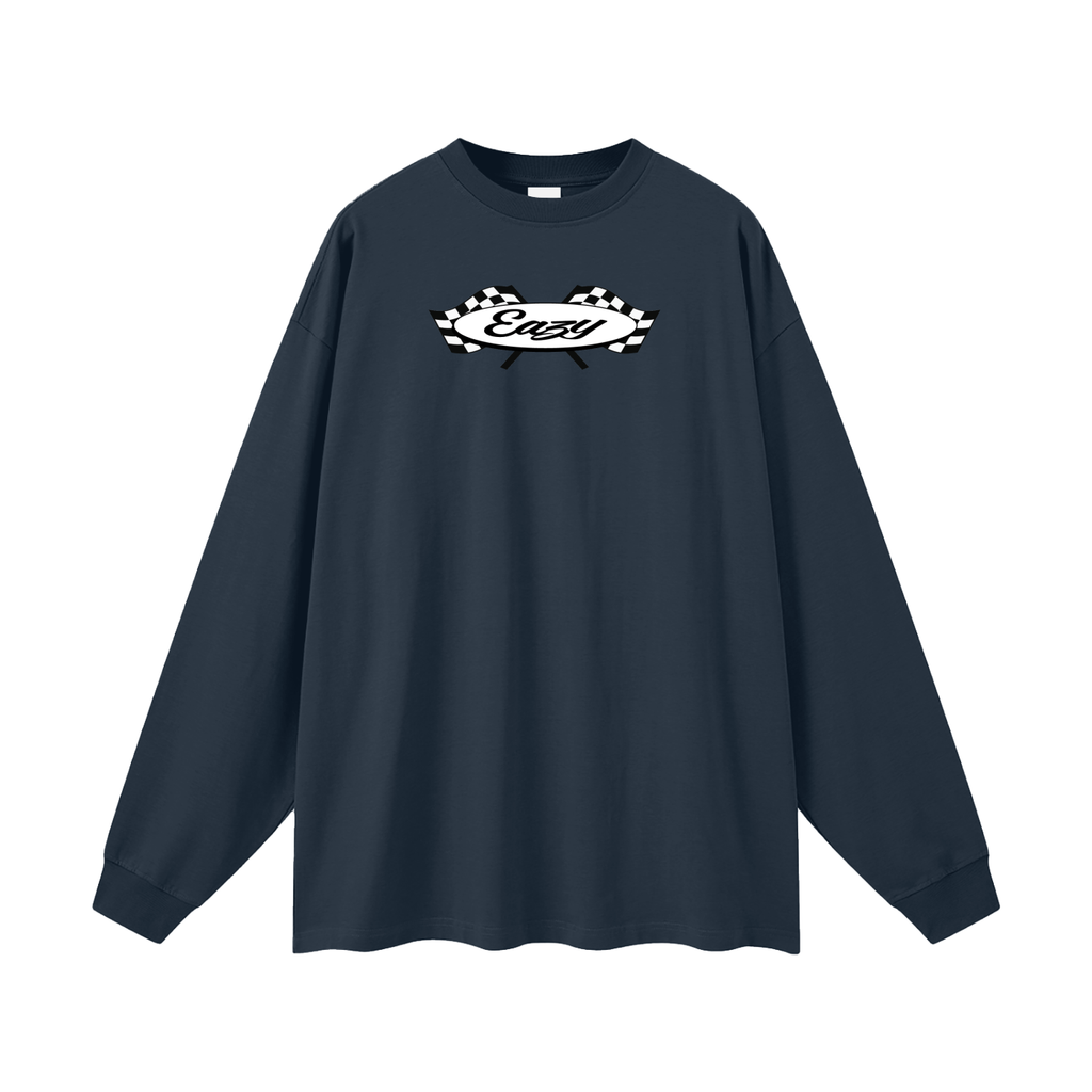 Eazy Checkered LS - Navy