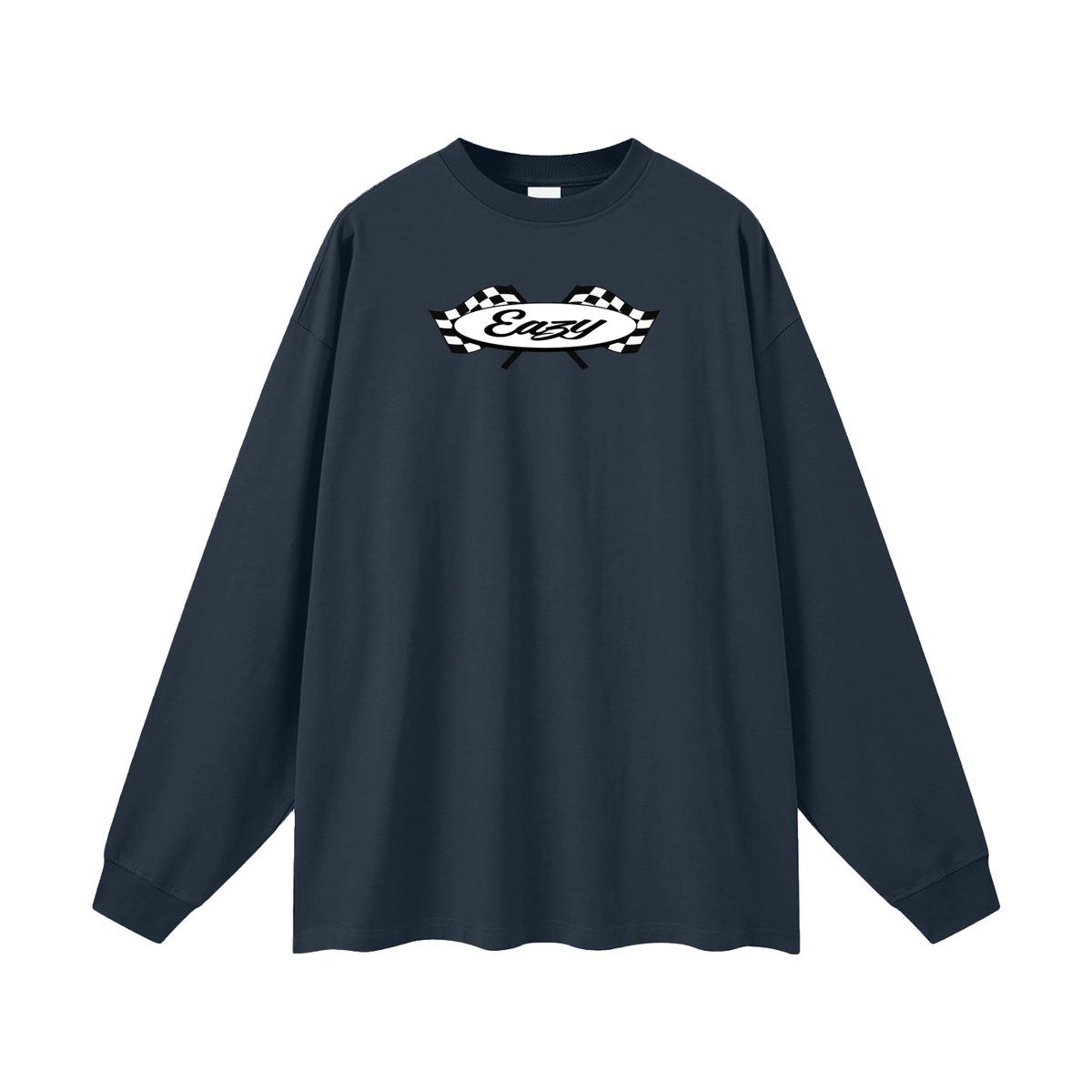 Eazy Checkered LS - Navy