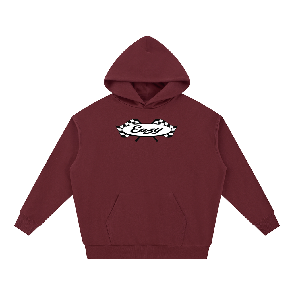 Eazy Checkered Hoodie - Red