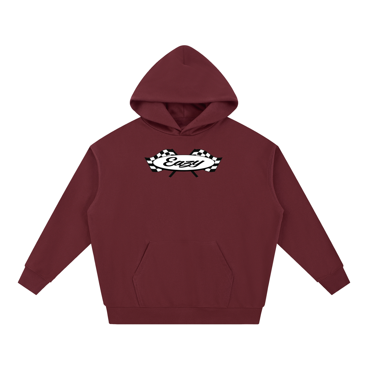 Eazy Checkered Hoodie - Red